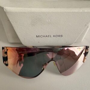 Michael Kors Women's Pink Gradient Shield Sunglasses